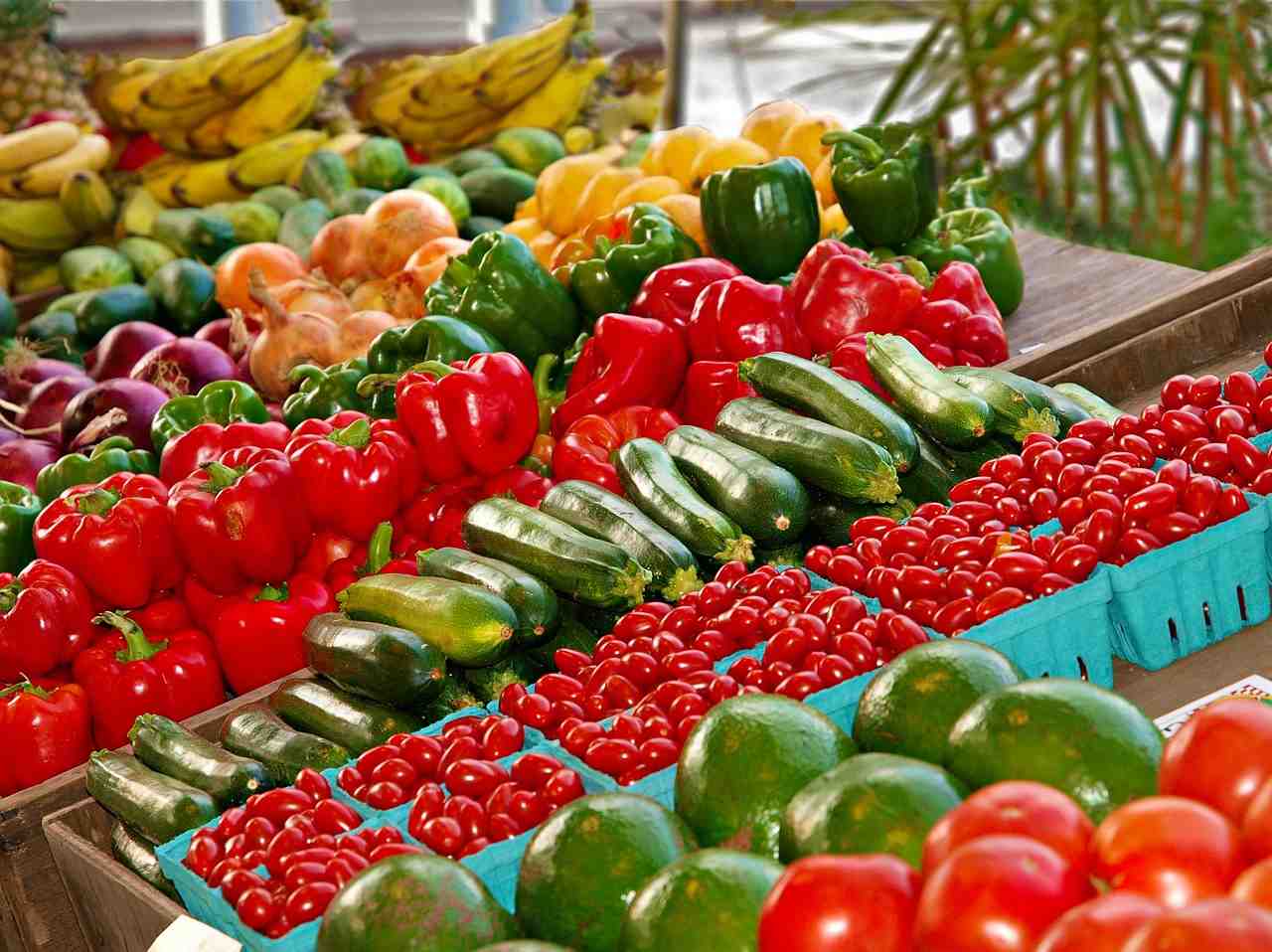 marché, alimentaire, fruits